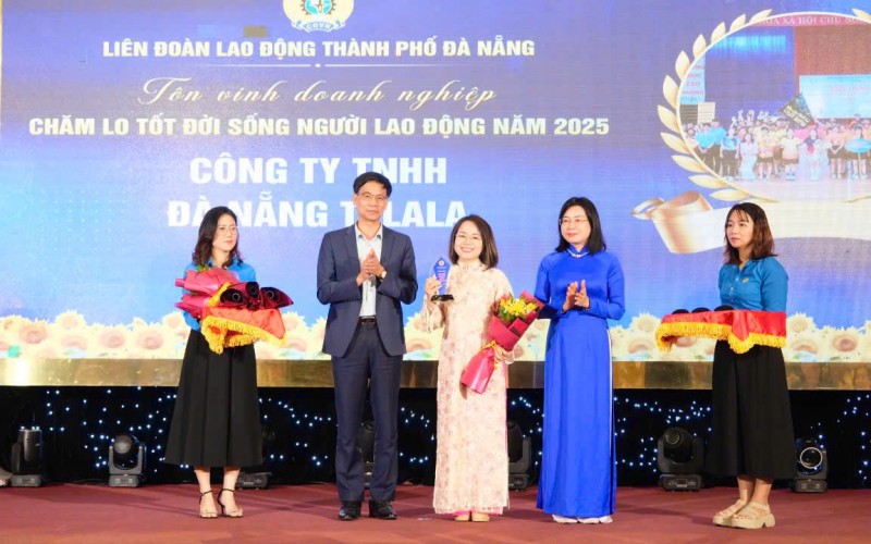 Đà Nẵng Telala vinh dự được Liên đoàn Lao động TP Đà Nẵng trao tặng danh hiệu “Doanh nghiệp chăm lo tốt đời sống người lao động năm 2025”